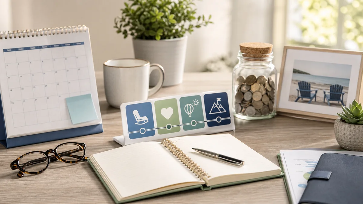 Editorial illustration for Retirement Age Calculator Guide, How to Estimate Your Retirement Date
